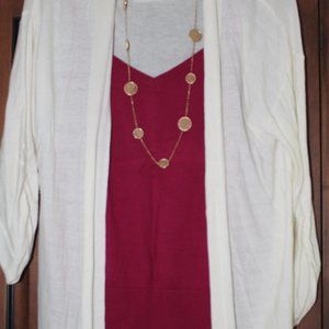 Merona beige 3/4 sleeve cardigan